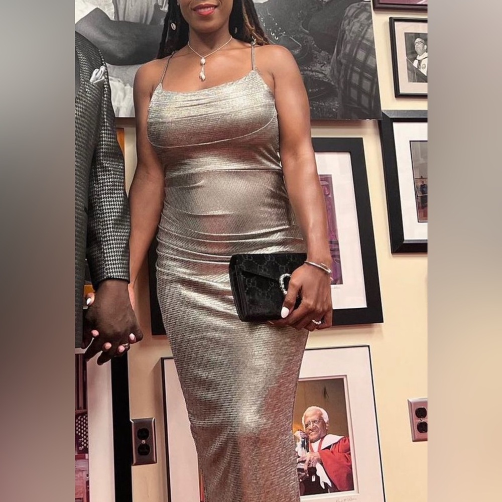 JLux Label Silver Body-con Dress